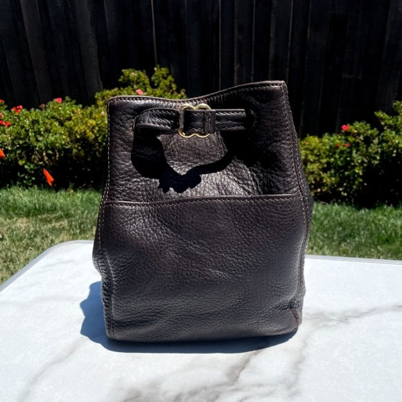 Coach Handbags - Vintage Coach Sonoma Drawstring Pebbeled Leather Bag in Black. #4923